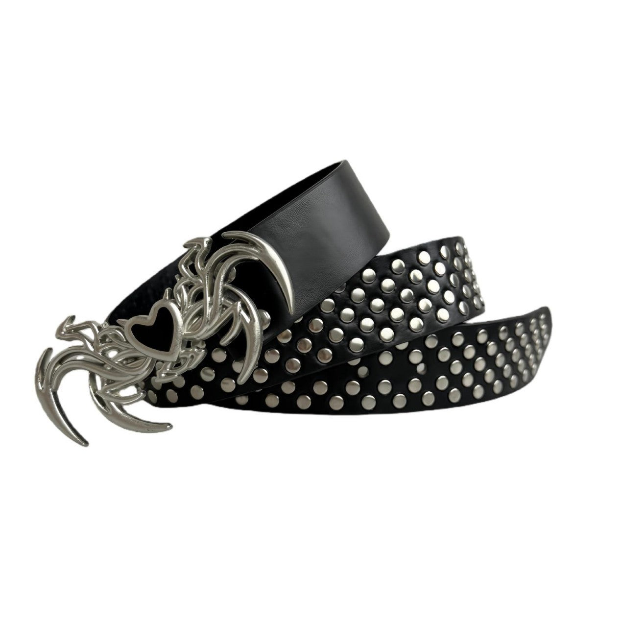 Y2K Gothic Punk Black Belt Love