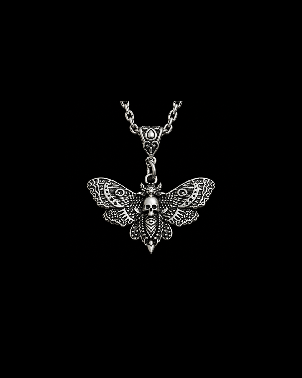 Death Moth Skull Necklace