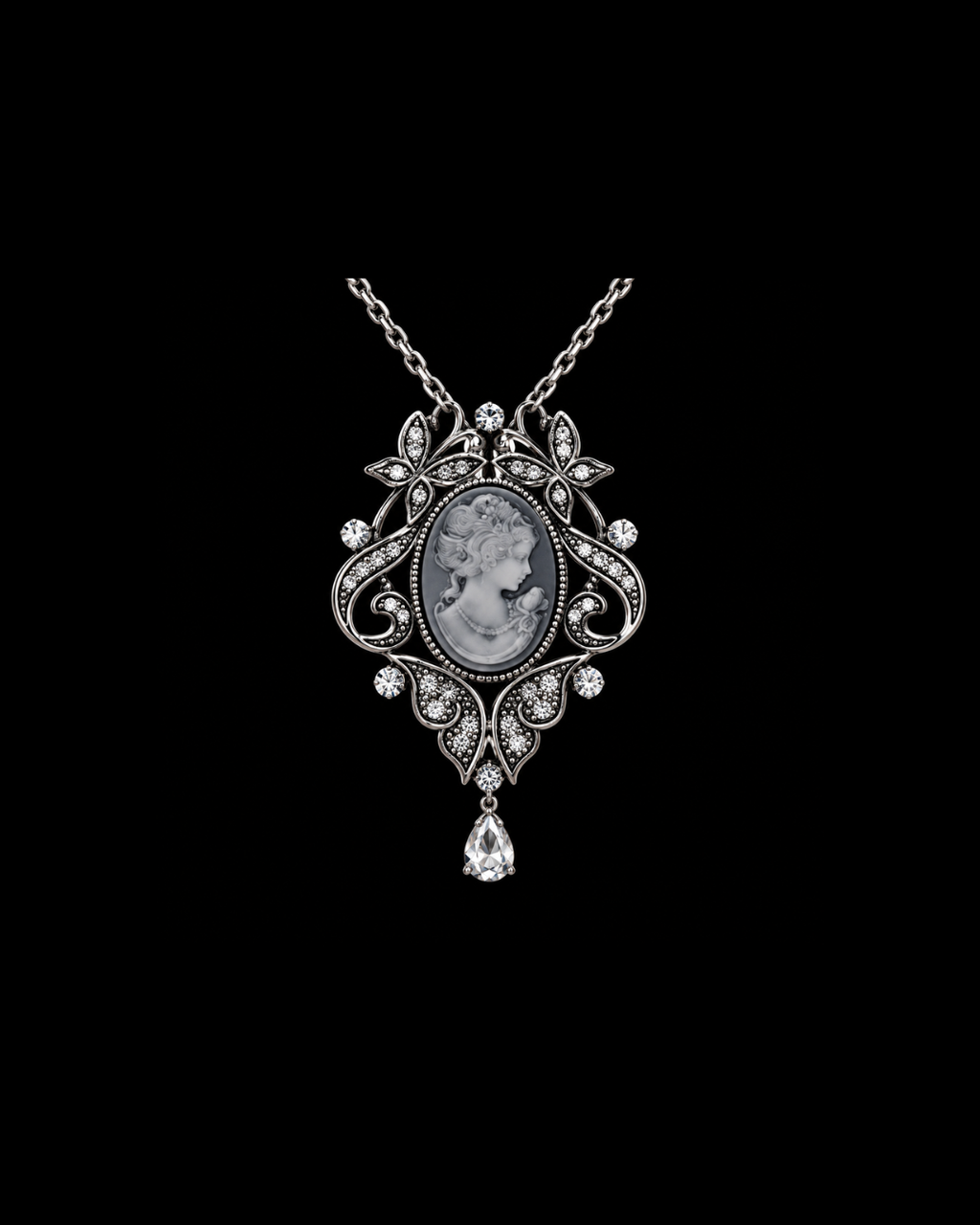 Victorian Cameo Pendant Necklace
