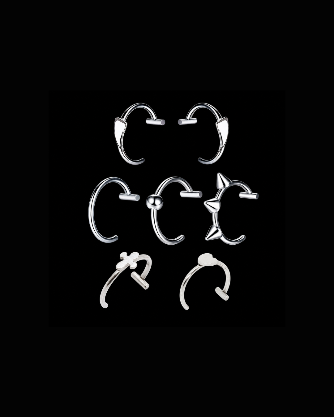 Fake Lip Piercing Set
