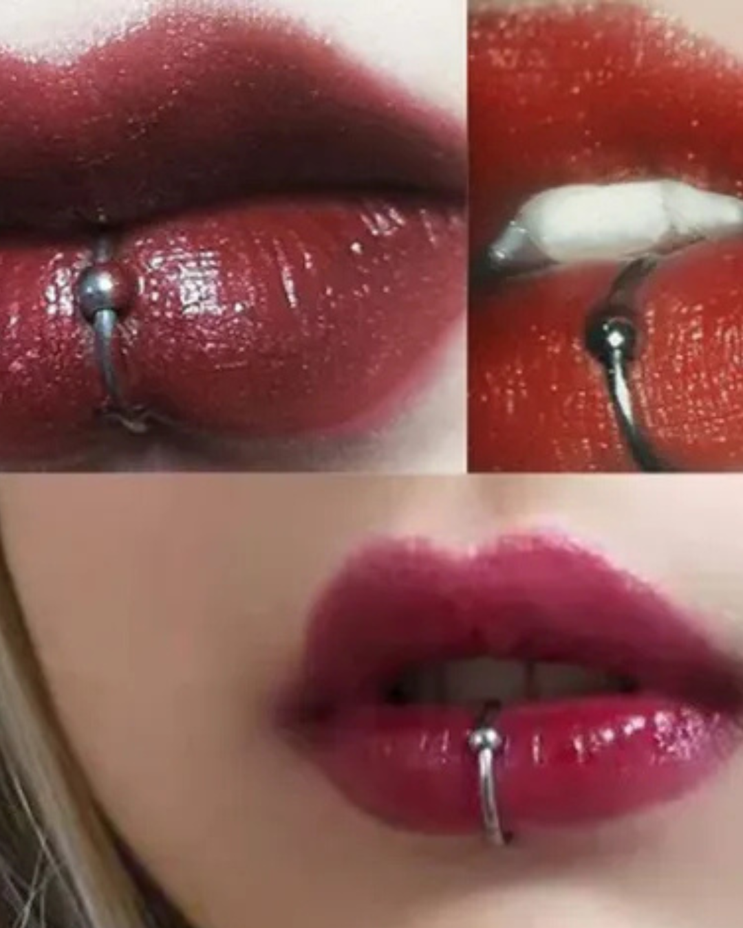 Fake Lip Piercing Set
