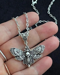 Death Moth Skull Necklace