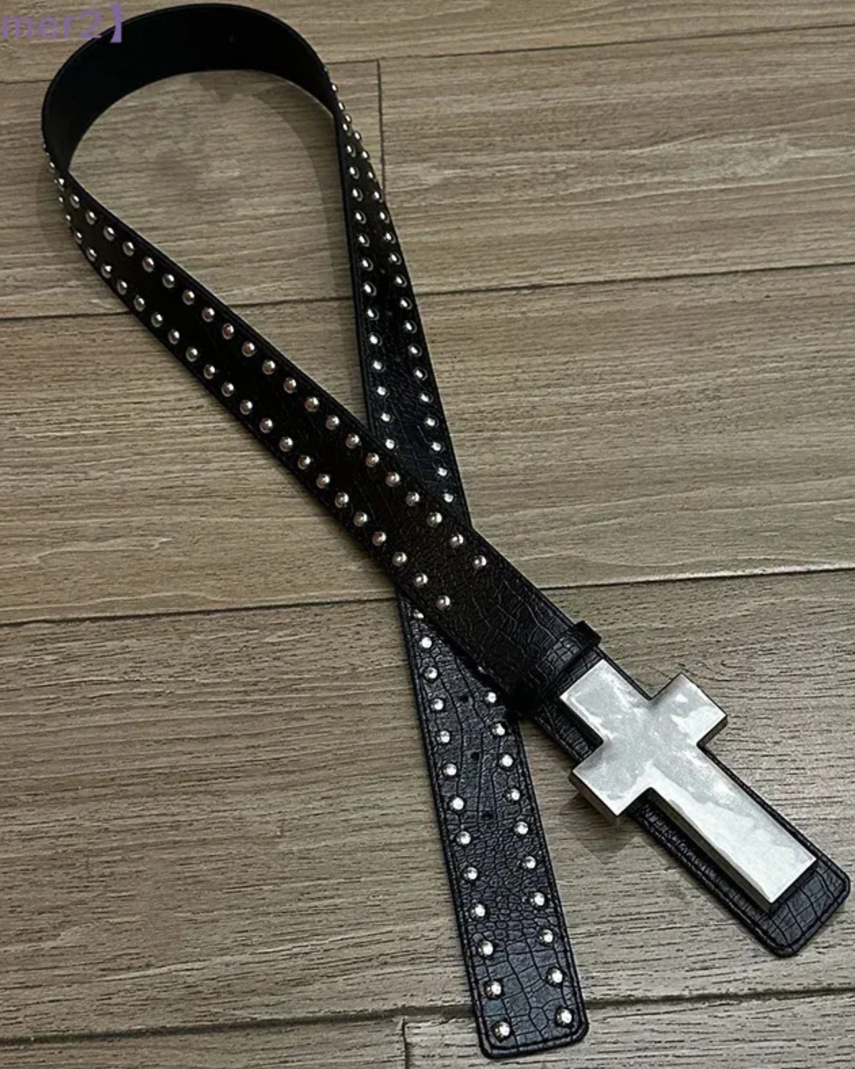 Gothic Cross Buckle Belt