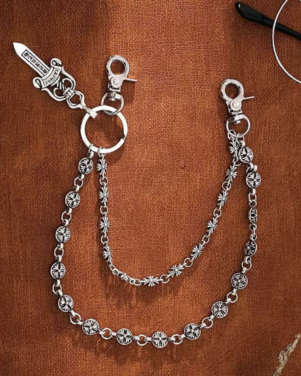 Chrome Heart Wallet Chain V2