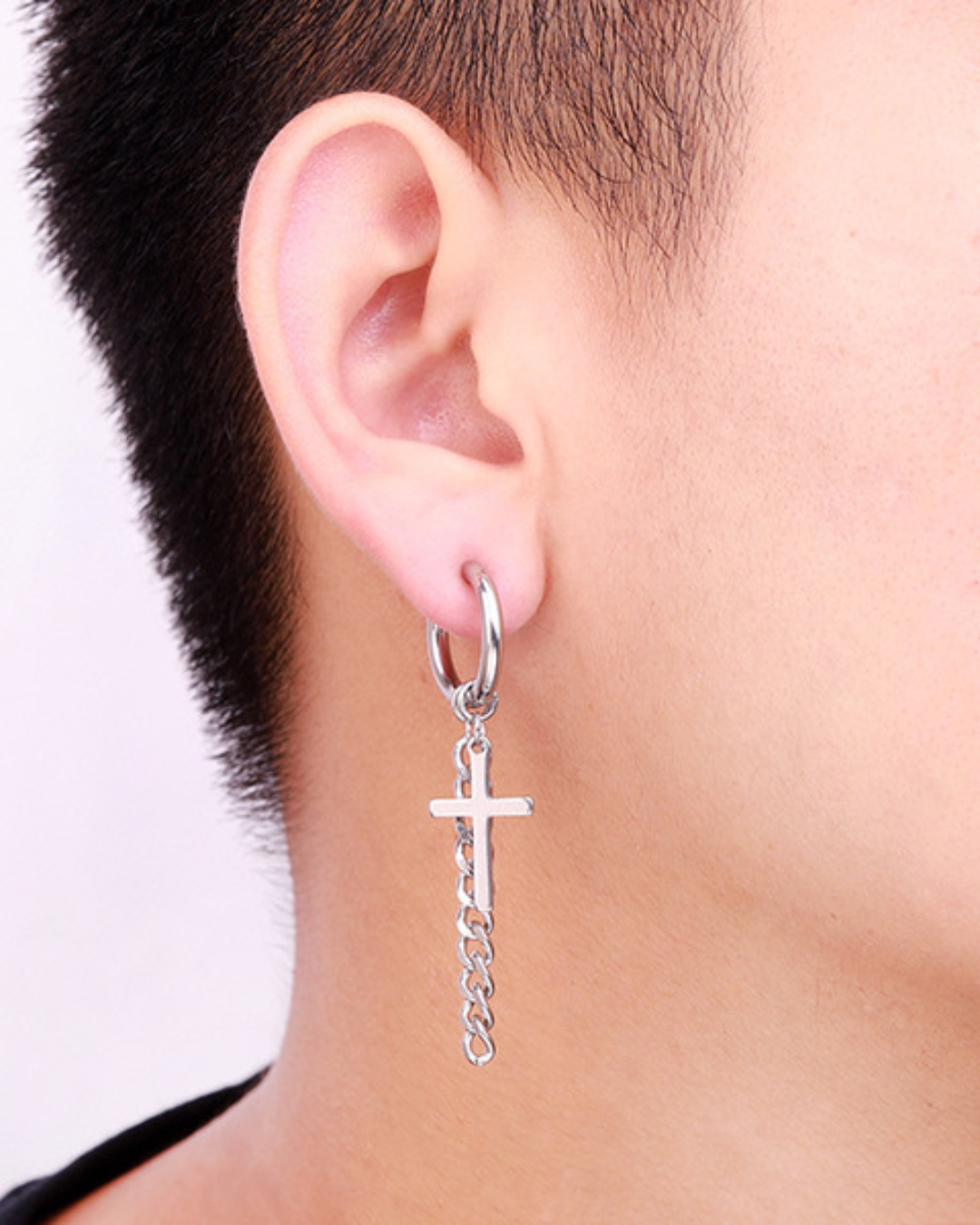 Cross Ear Clip Fake Earring