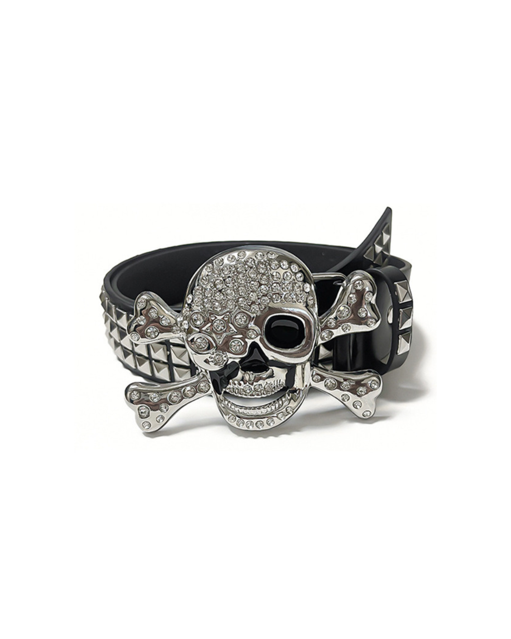 Skull Punk Pin Belt