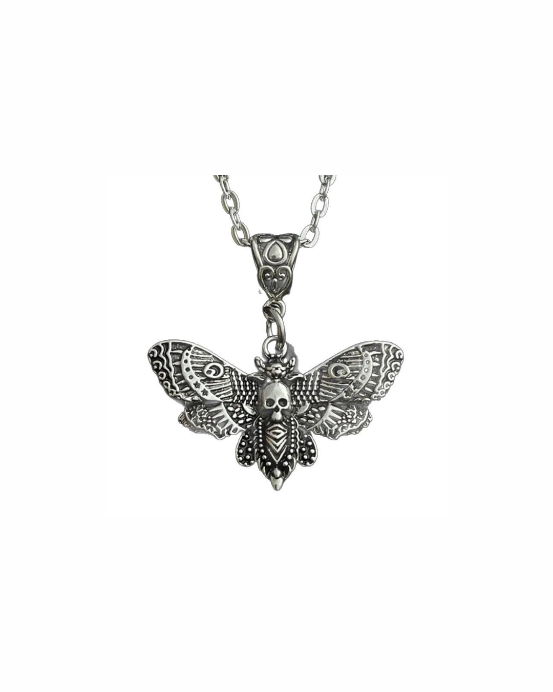 Death Moth Skull Necklace