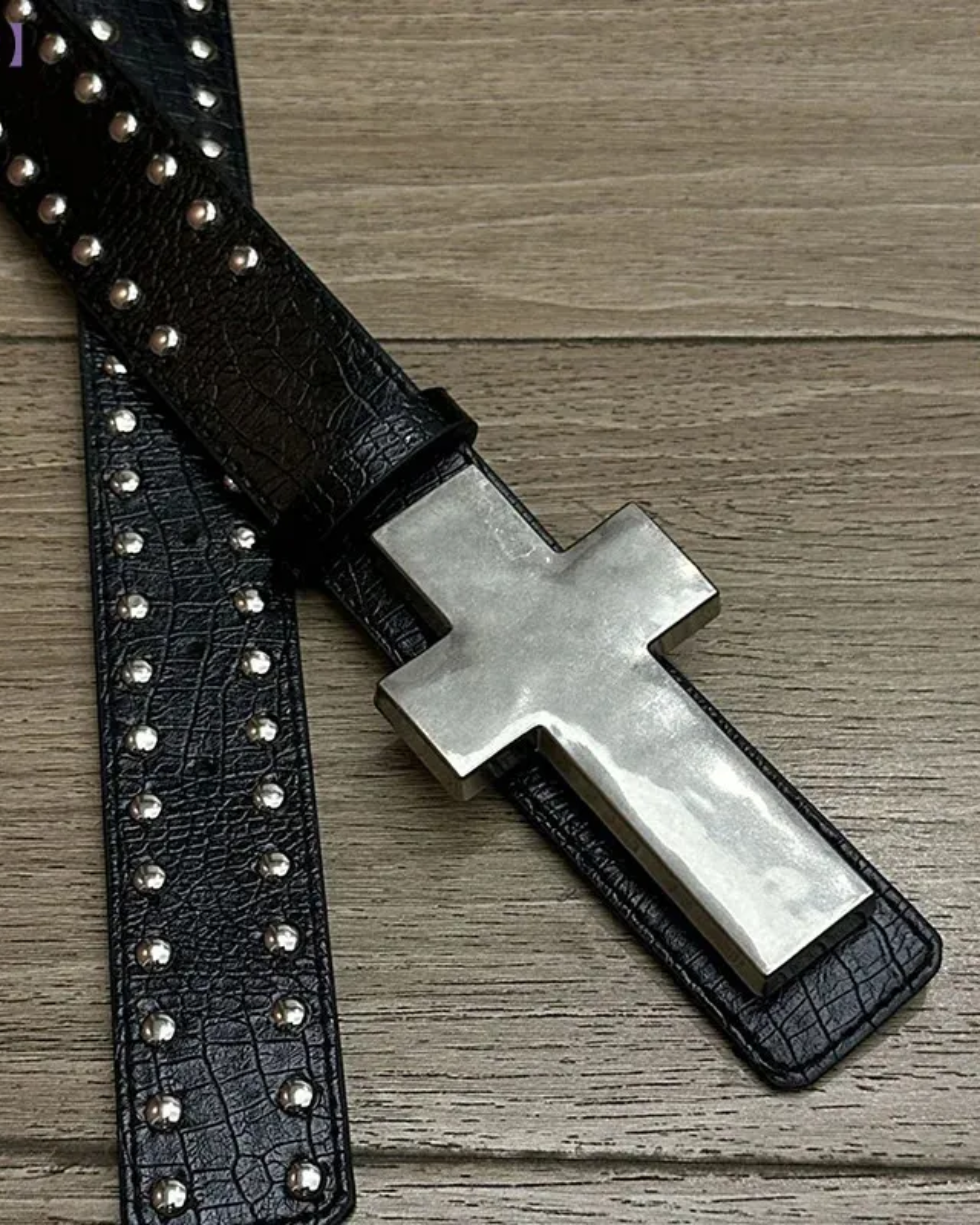 Gothic Cross Buckle Belt