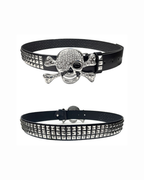 Skull Punk Pin Belt