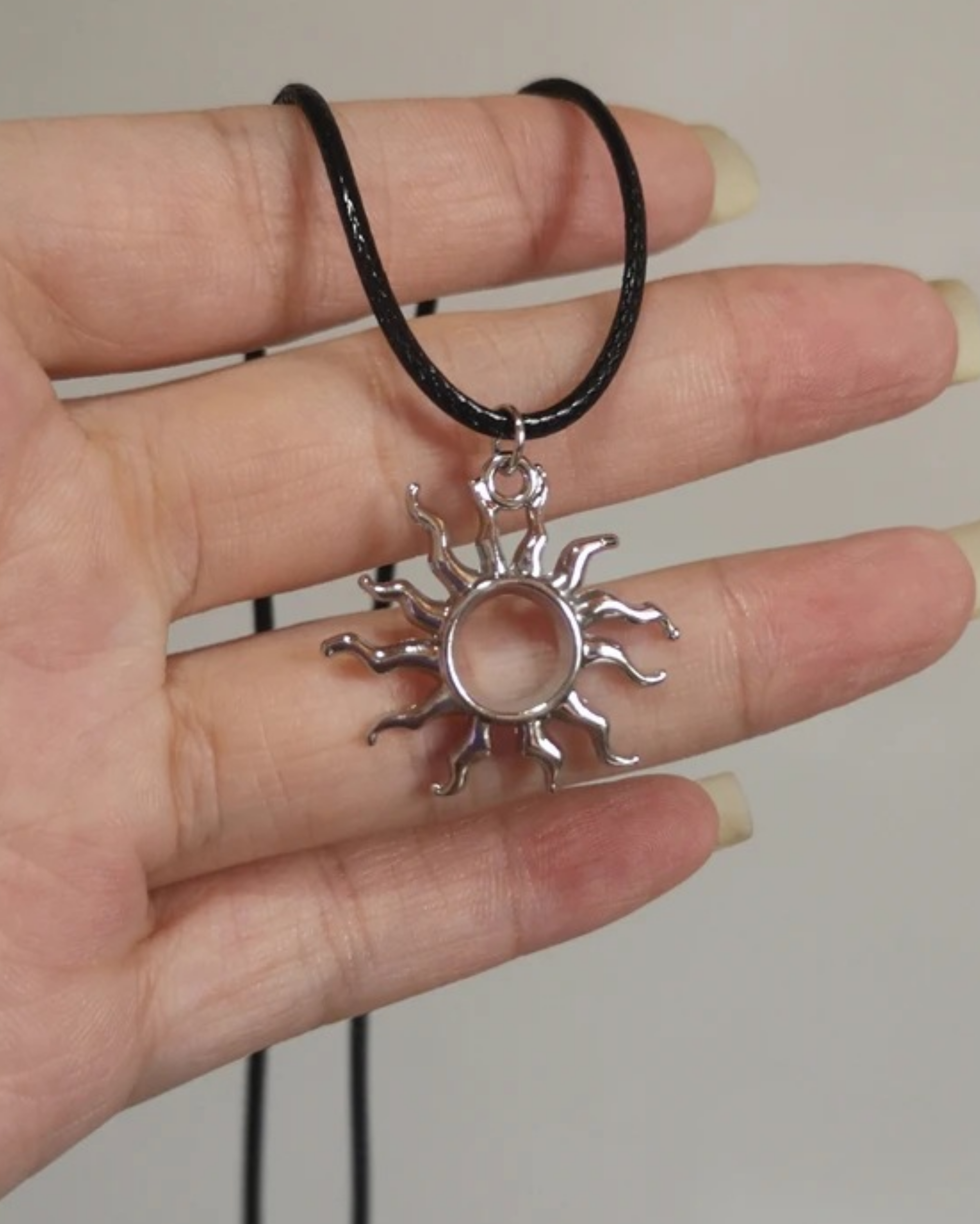 Sun Spiral Necklace Both