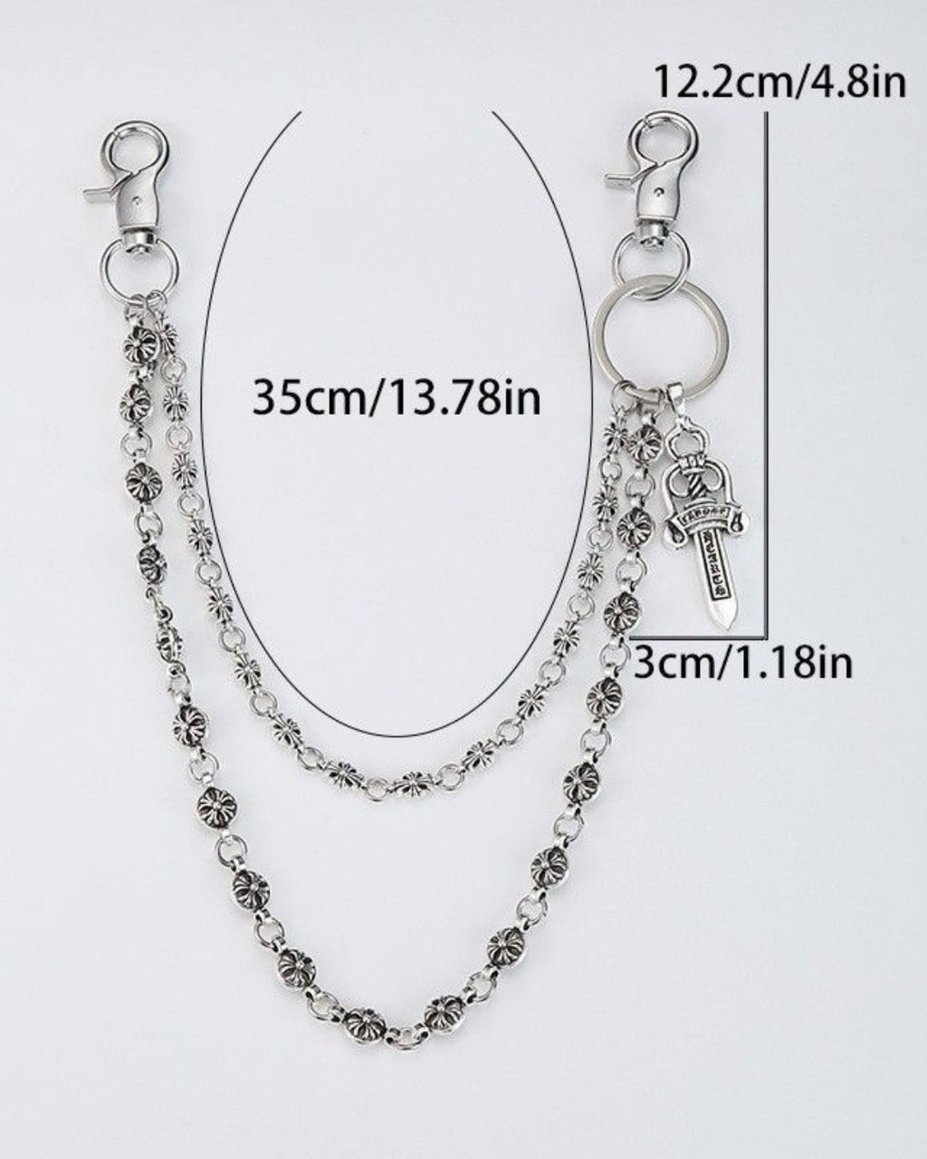 Chrome Heart Wallet Chain V2
