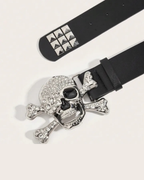 Skull Punk Pin Belt