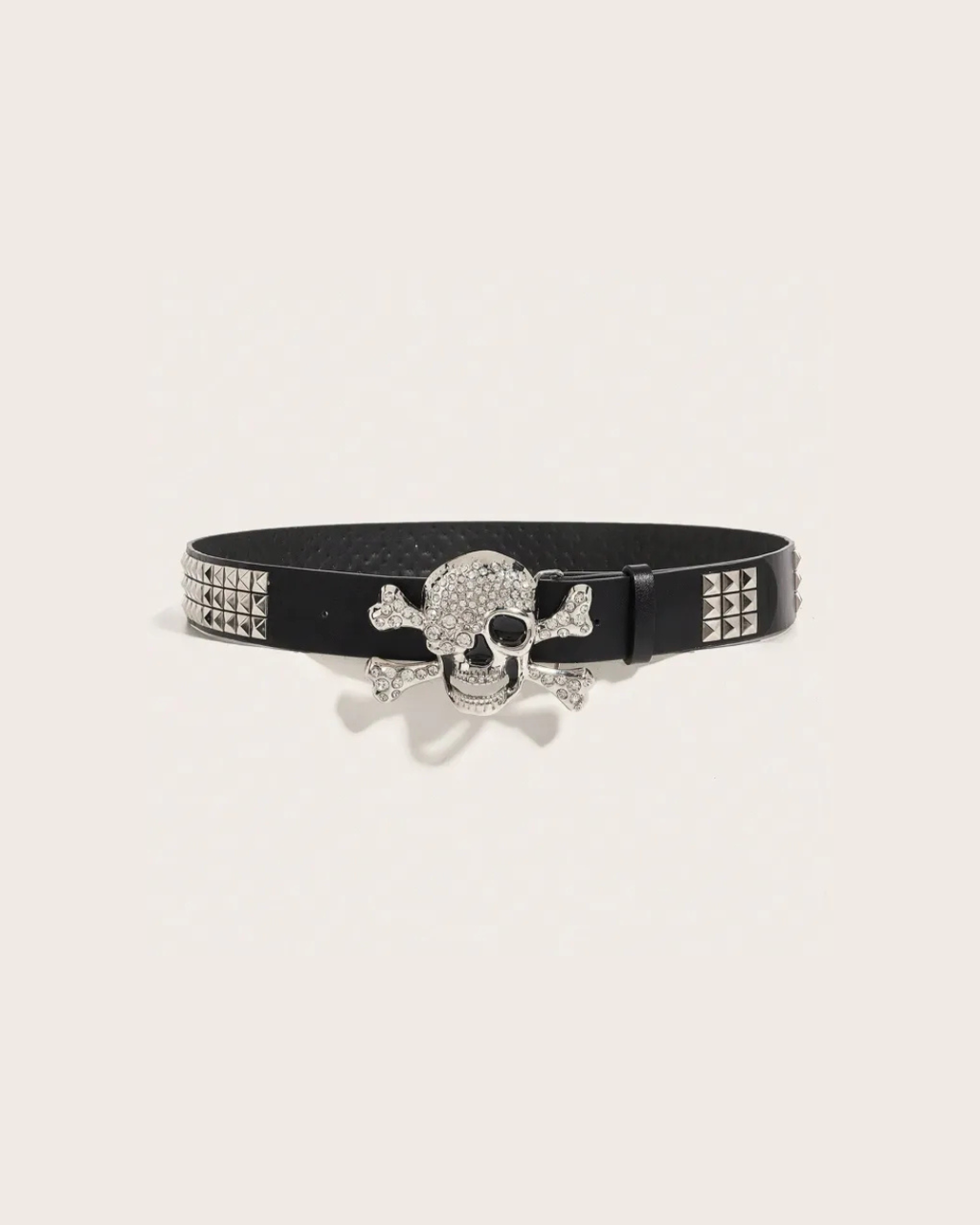 Skull Punk Pin Belt