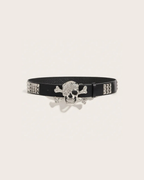Skull Punk Pin Belt