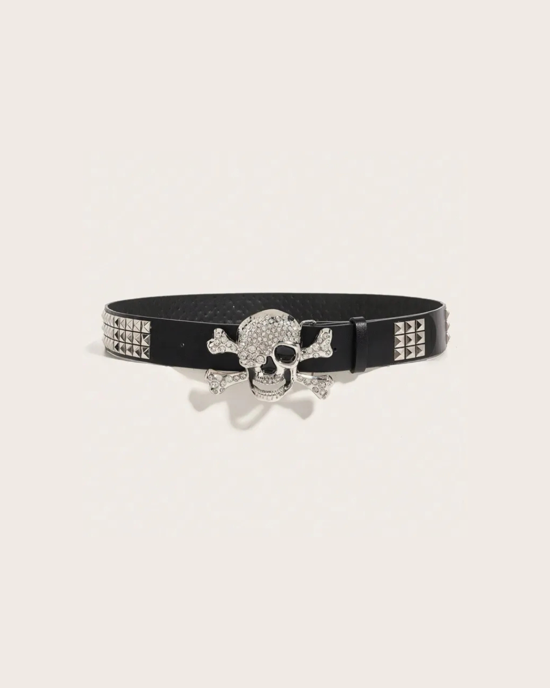 Skull Punk Pin Belt