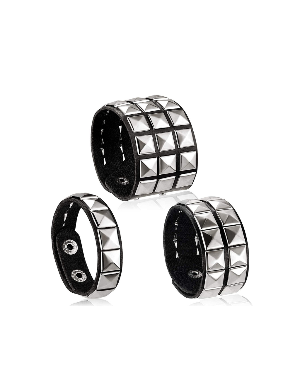 Goth Punk Pin Bracelet Set
