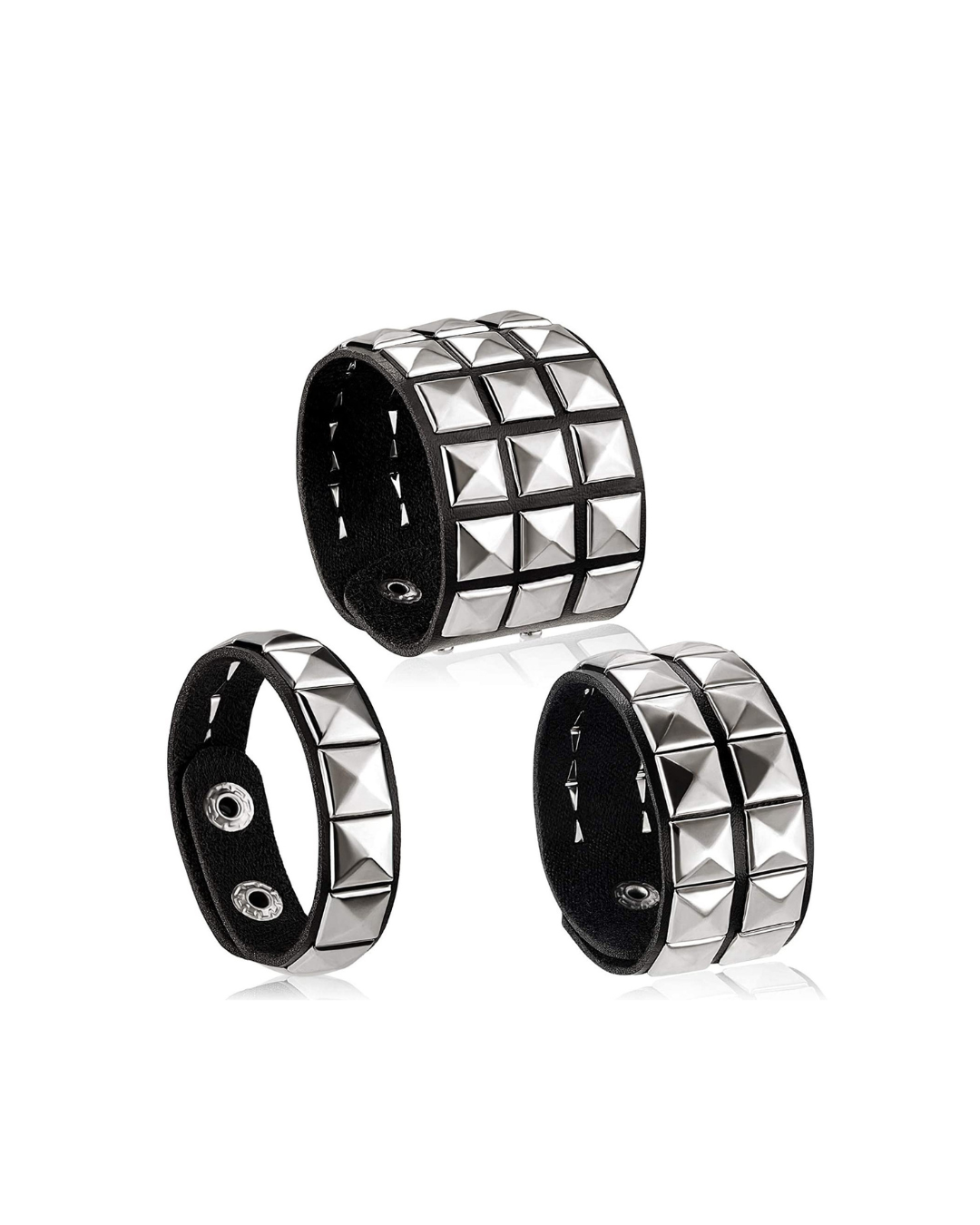 Goth Punk Pin Bracelet Set