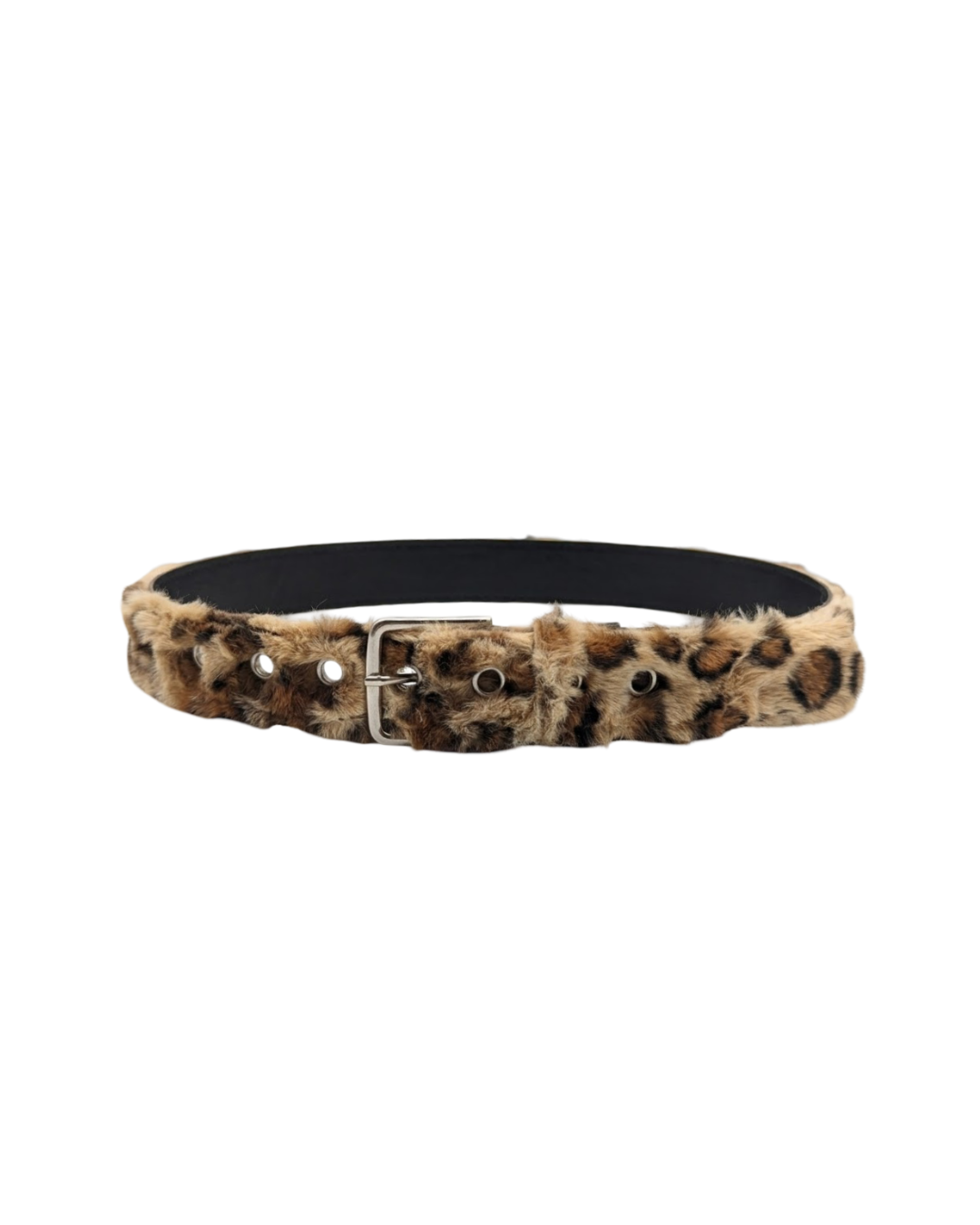 Faux Leopard Belt Beige