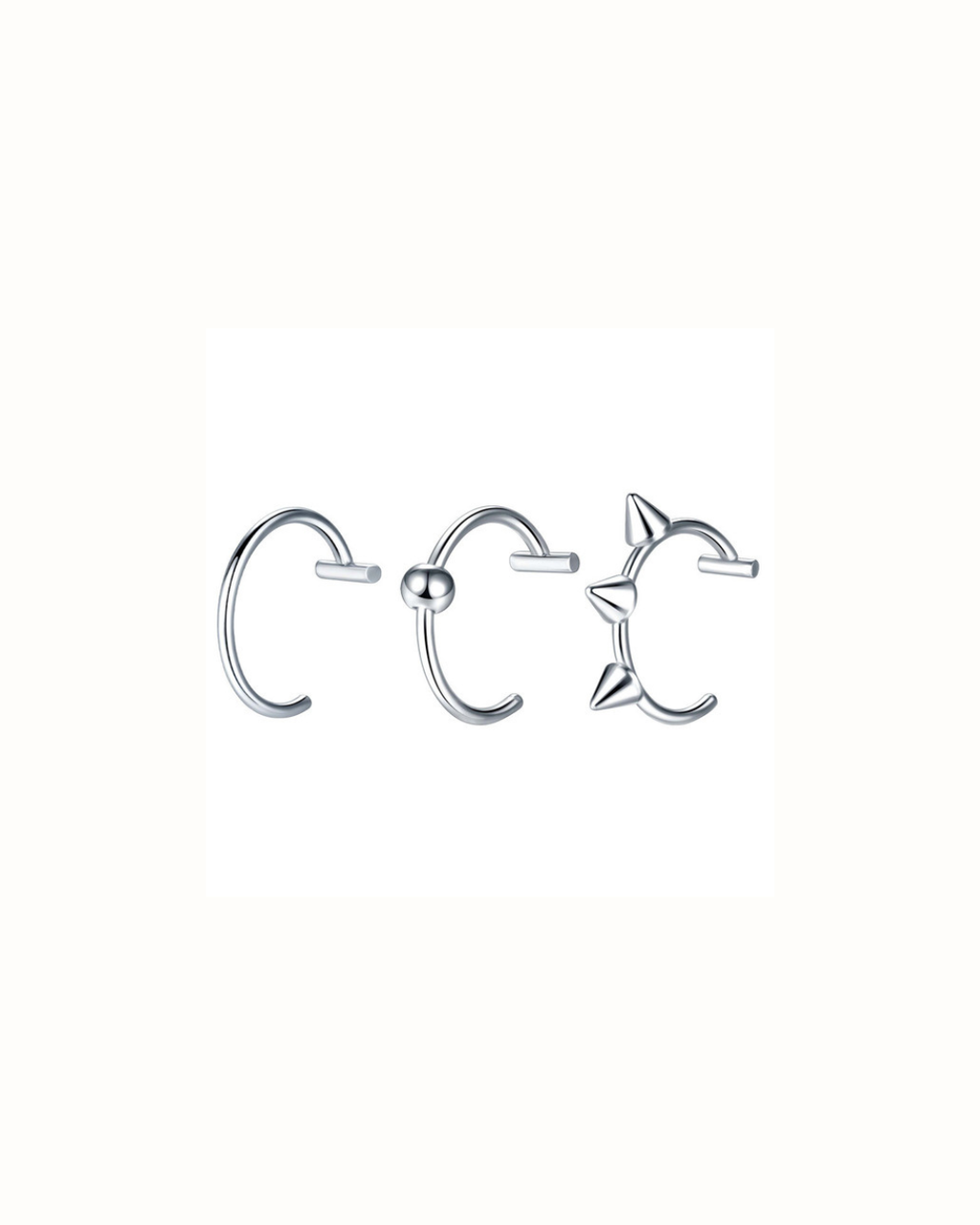 Fake Lip Piercing Set