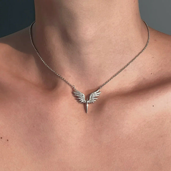 Silver Winged Necklace