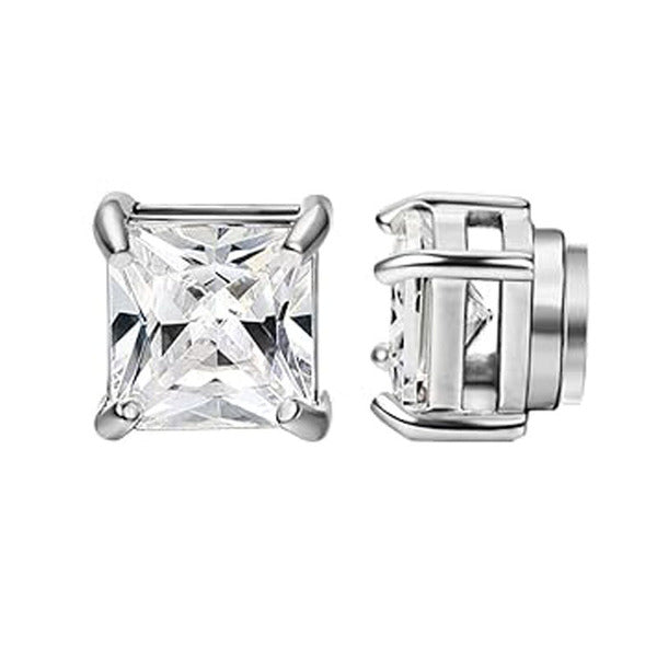 Silver Plated Square Magnetic Clip Pair