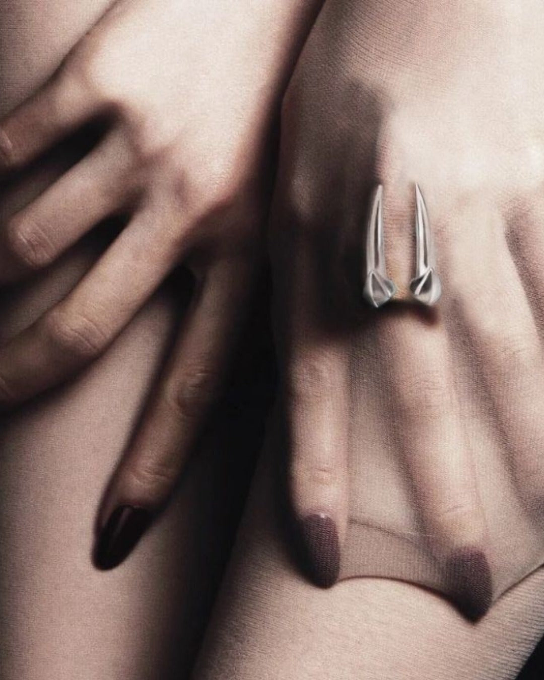 Gothic Punk Fangs Ring