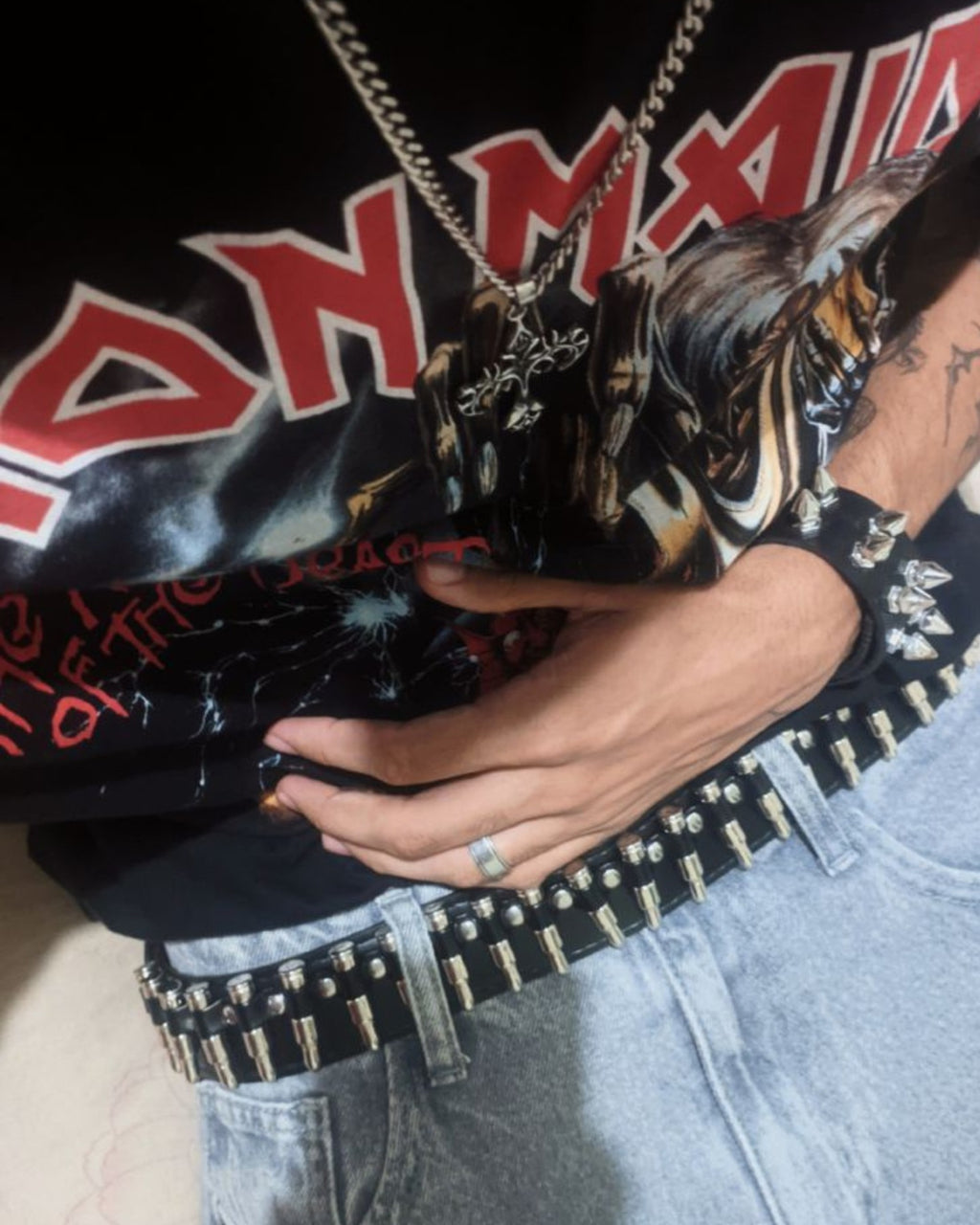 Bullet Belt Silver