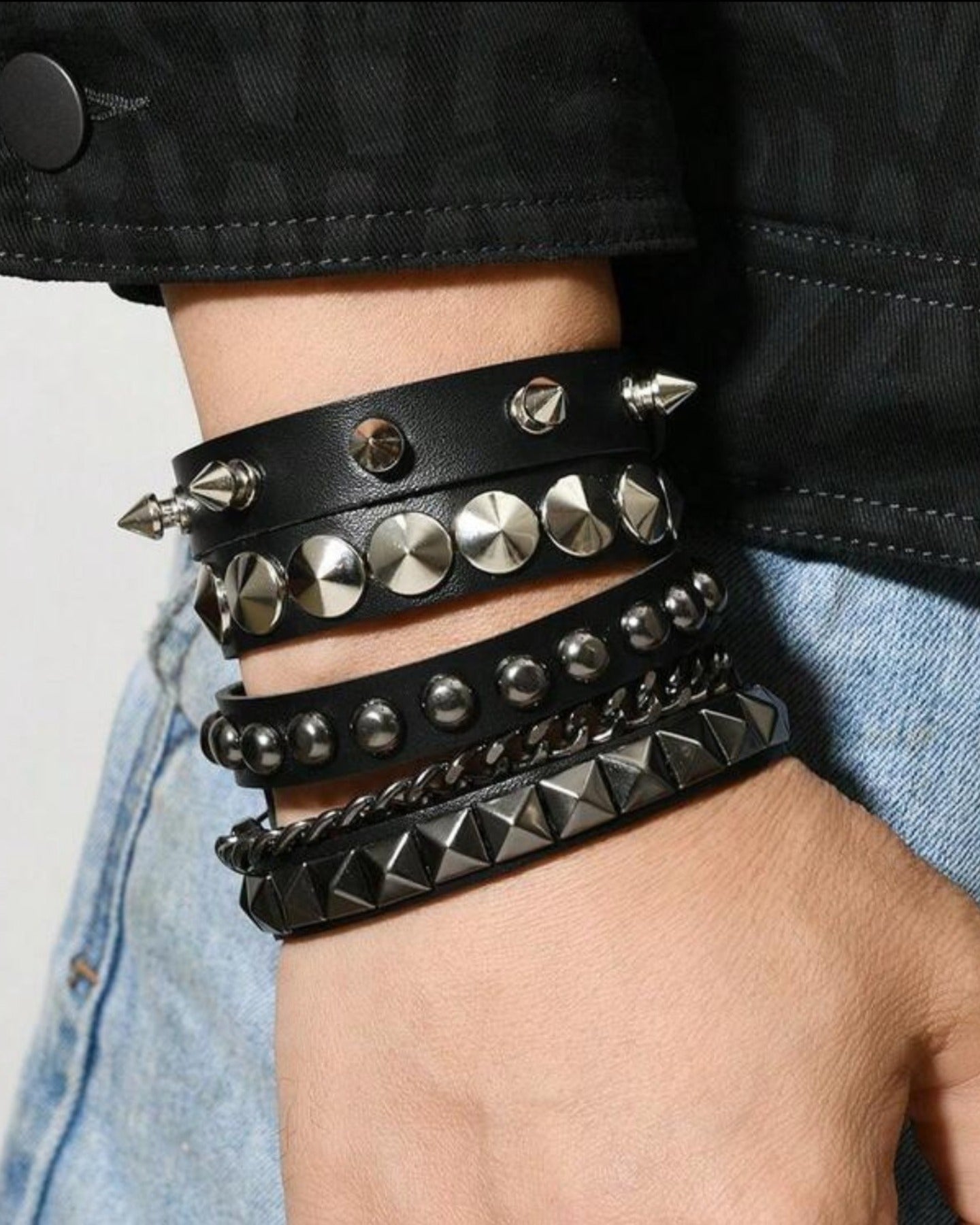 5 Layer Unisex Gothic Bracelet