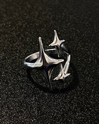 Y2K 3 Star Ring