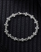 Silver Cross Chain Bracelet