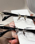 Chrome Heart Rimless Glasses Golden