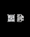 Silver Plated Square Magnetic Clip Pair