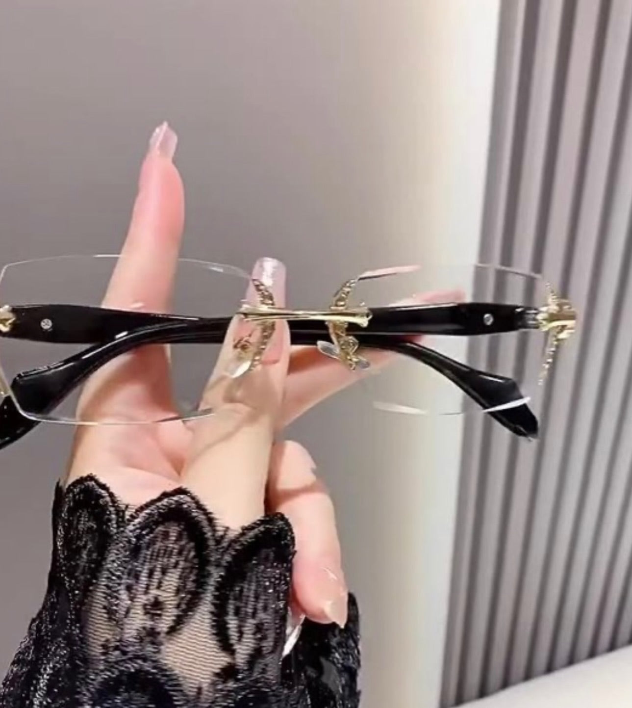 Chrome Heart Rimless Glass